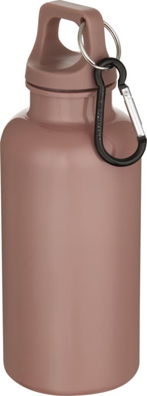 Oregon 400 ml solid colour RCS recycled plastic water bottle with carabiner  13