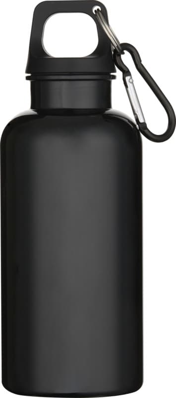 Oregon 400 ml solid colour RCS recycled plastic water bottle with carabiner  38