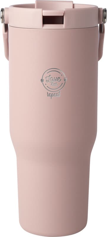 Bronx 900 ml RCS recycled stainless steel copper vacuum insulated tumbler with dual function lid 17