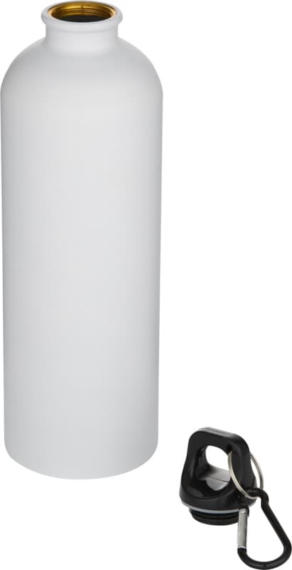 Oregon 750 ml matte RCS recycled single wall stainless steel water bottle with carabiner 11