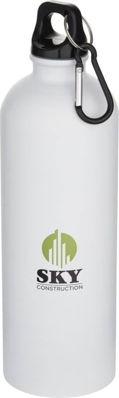 Oregon 750 ml matte RCS recycled single wall stainless steel water bottle with carabiner 12