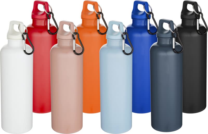 Oregon 750 ml solid colour RCS recycled plastic water bottle with carabiner   7