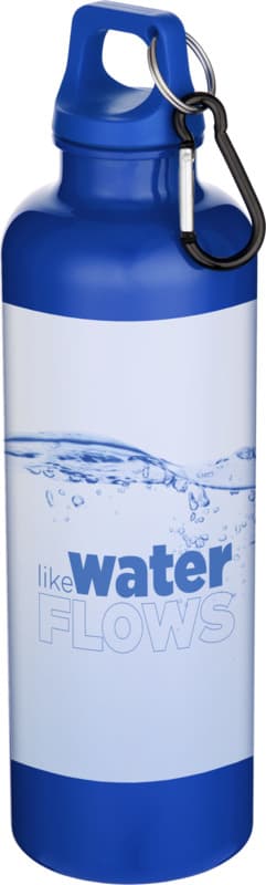 Oregon 750 ml solid colour RCS recycled plastic water bottle with carabiner   8