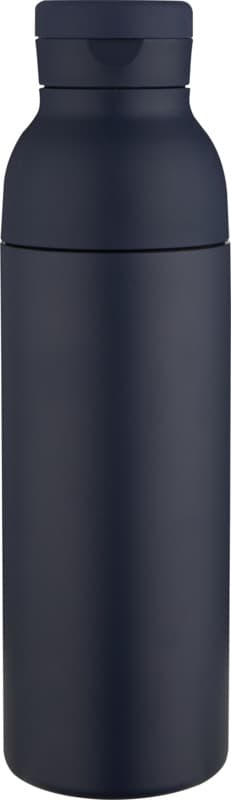 Illuminate 650 ml RCS recycled double wall stainless steel water bottle with 3-piece lid set 2