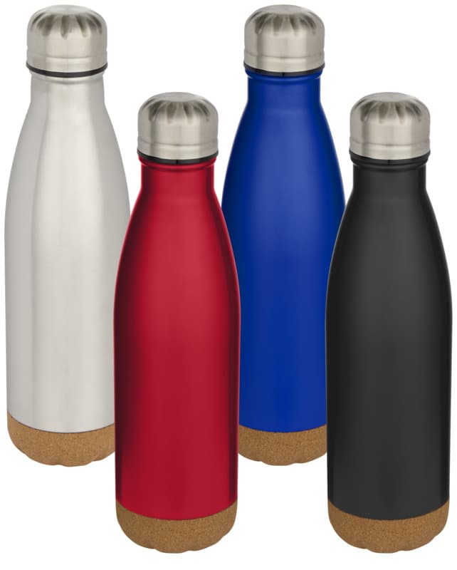 Cove 500 ml double wall vacuum insulated stainless steel water bottle with cork details 17