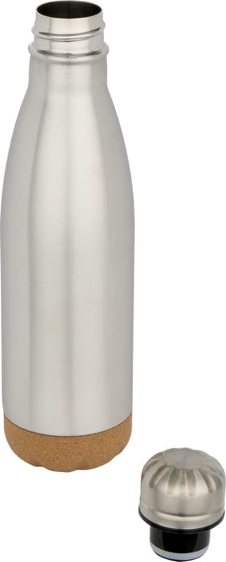 Cove 500 ml double wall vacuum insulated stainless steel water bottle with cork details 12