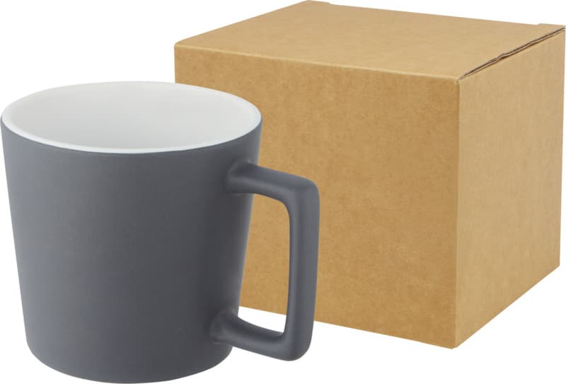 Cali 370 ml ceramic mug with matt finish 1