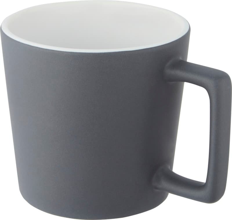 Cali 370 ml ceramic mug with matt finish 4