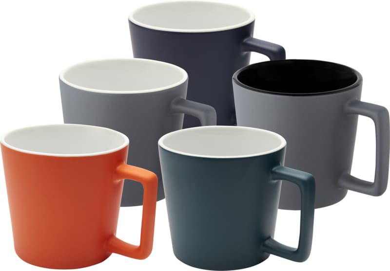 Cali 370 ml ceramic mug with matt finish 33