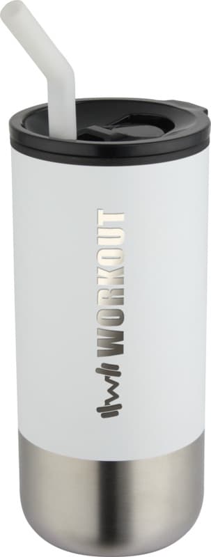 Grayson 480 ml RCS recycled insulated tumbler with straw 12