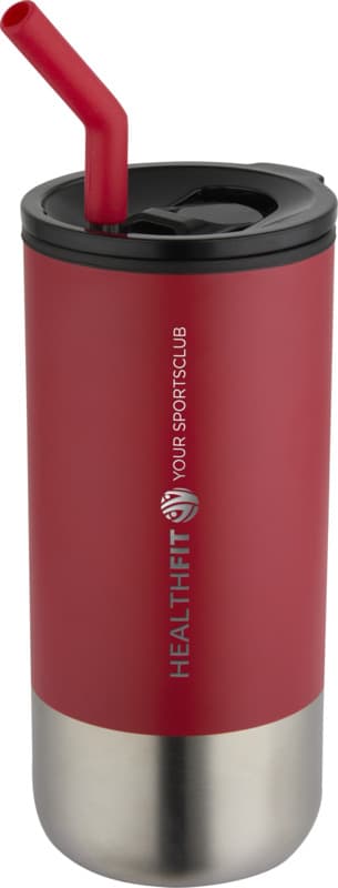 Grayson 480 ml RCS recycled insulated tumbler with straw 24
