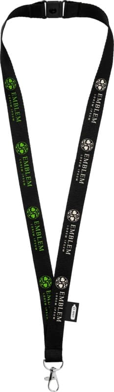 Tom recycled PET lanyard with breakaway closure 4