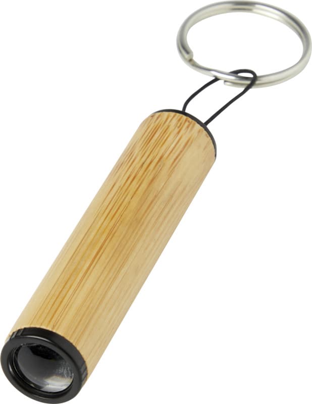 Cane bamboo key ring with light 1