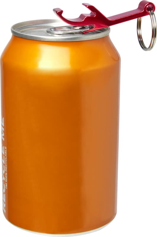 Tao RCS recycled aluminium bottle and can opener with keychain  4