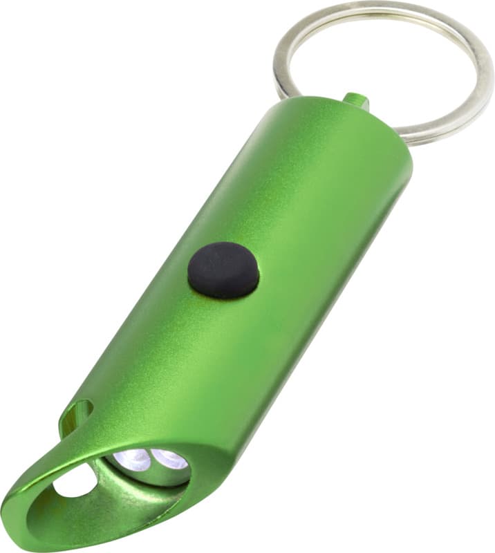 Flare RCS recycled aluminium IPX LED light and bottle opener with keychain 11