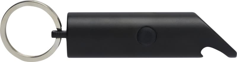 Flare RCS recycled aluminium IPX LED light and bottle opener with keychain 23