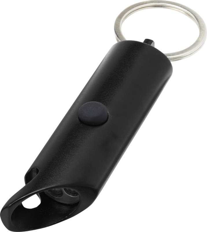 Flare RCS recycled aluminium IPX LED light and bottle opener with keychain 24