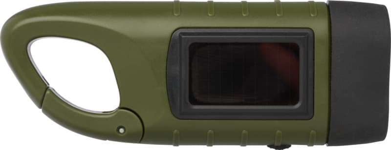 Helios recycled plastic solar dynamo flashlight with carabiner 3