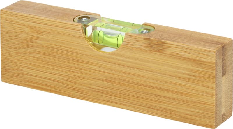 Flush bamboo spirit level with bottle opener 1