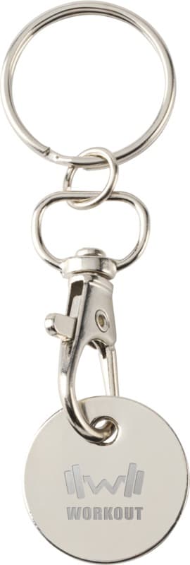 Rory keyring with trolley coin 12
