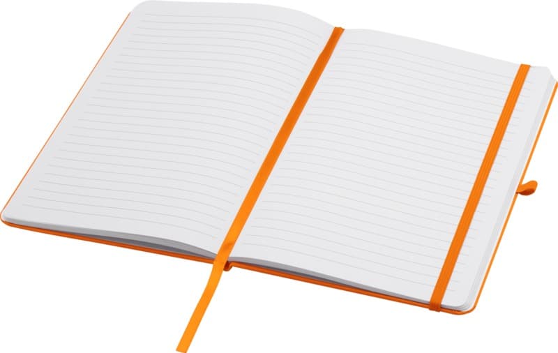 Teak A5 recycled hard cover notebook with lined pages 18