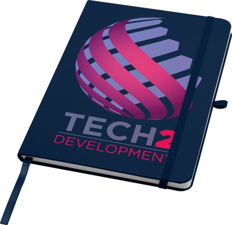 Teak A5 recycled hard cover notebook with lined pages 35