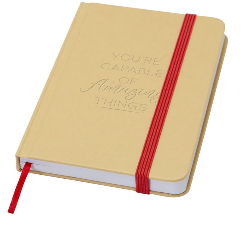 Reed A6 recycled hard cover notebook with plain pages 14
