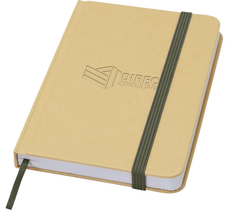 Reed A6 recycled hard cover notebook with plain pages 28