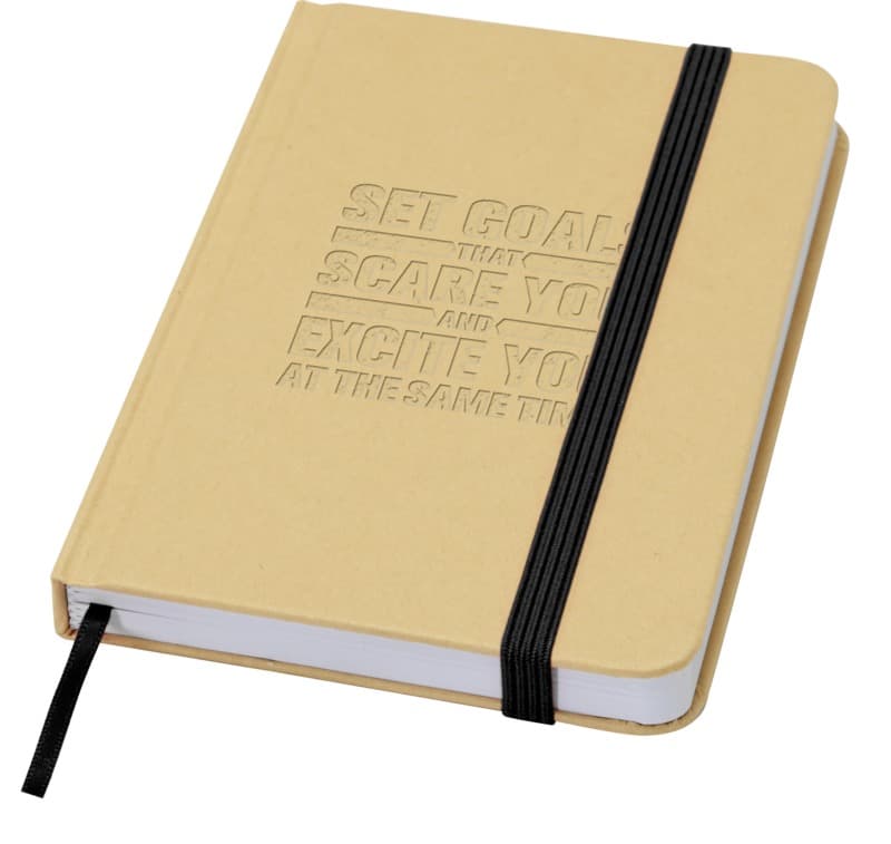 Reed A6 recycled hard cover notebook with plain pages 35