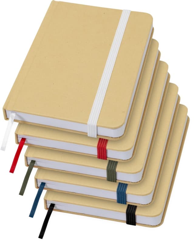 Reed A6 recycled hard cover notebook with plain pages 34