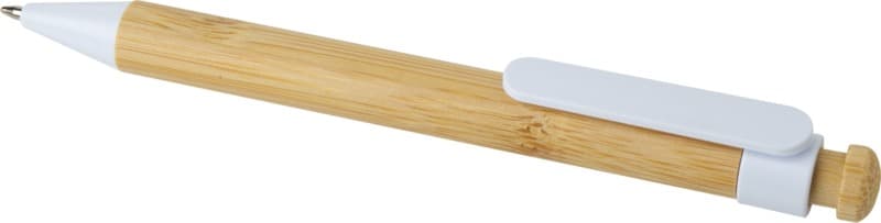 Rattan bamboo and recycled plastic ballpoint pen (black ink) 4