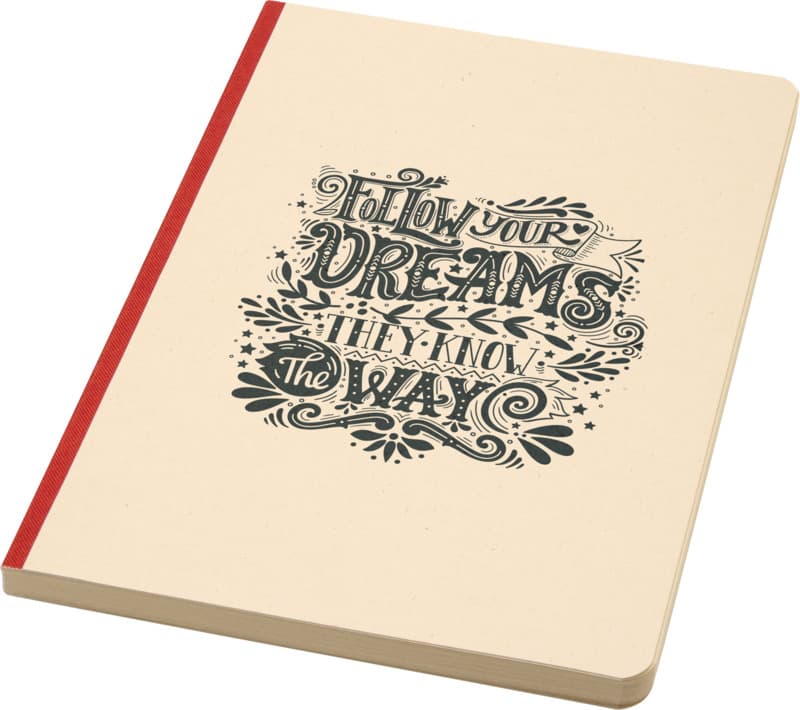 Liliana A5 sugarcane and RPET soft cover notebook 6