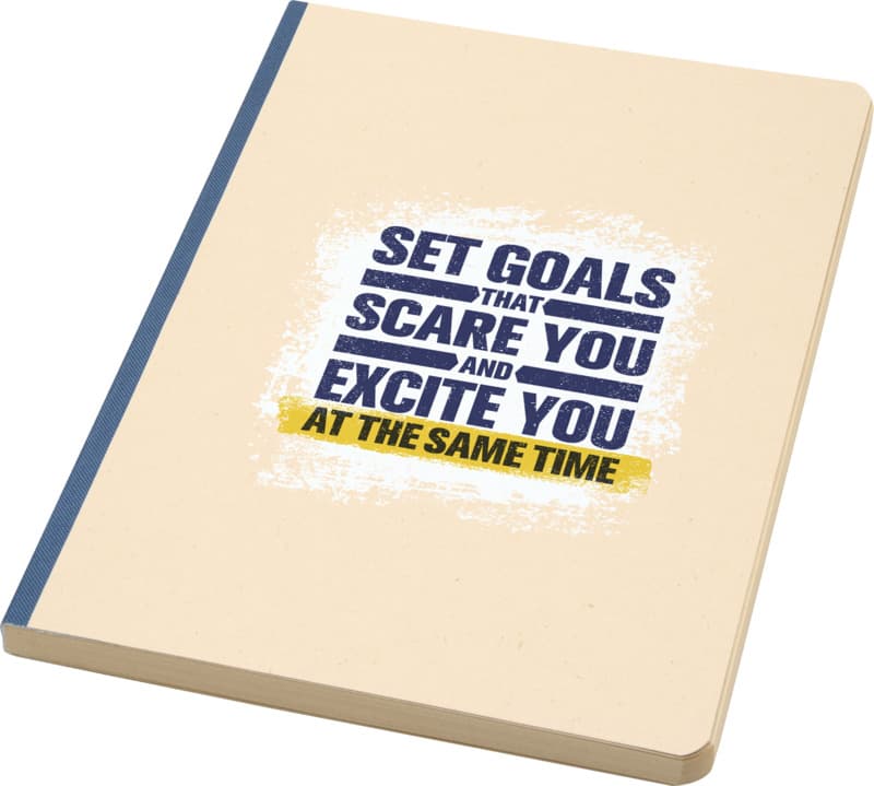 Liliana A5 sugarcane and RPET soft cover notebook 12