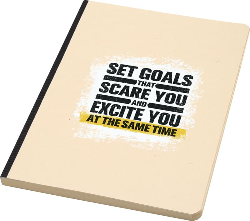 Liliana A5 sugarcane and RPET soft cover notebook 24