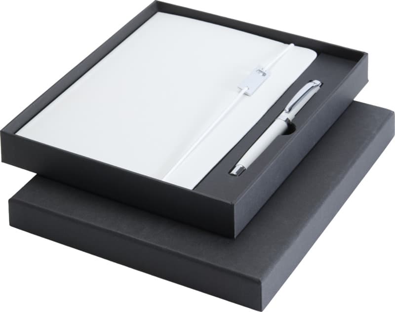 Legato Elegance A5 hard cover notebook and rollerball pen set 1