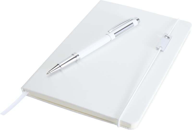 Legato Elegance A5 hard cover notebook and rollerball pen set 4