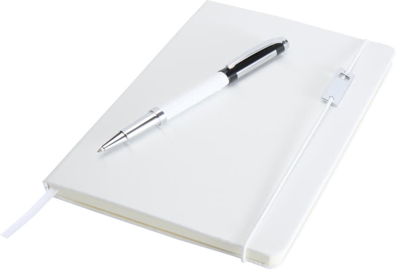 Legato Elegance A5 hard cover notebook and rollerball pen set 12