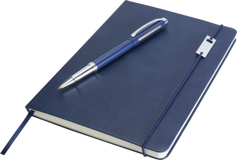Legato Elegance A5 hard cover notebook and rollerball pen set 20