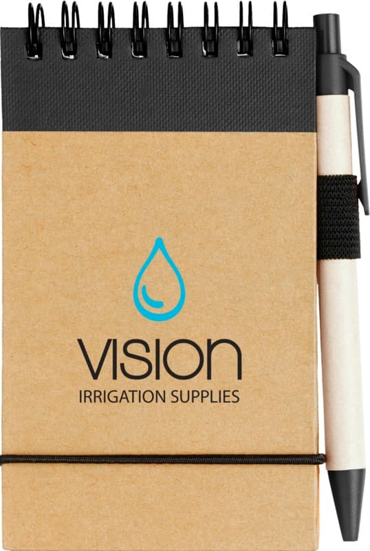 Zuse A7 recycled jotter notepad with pen 9