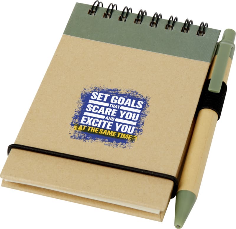 Zuse A7 recycled jotter notepad with pen 17