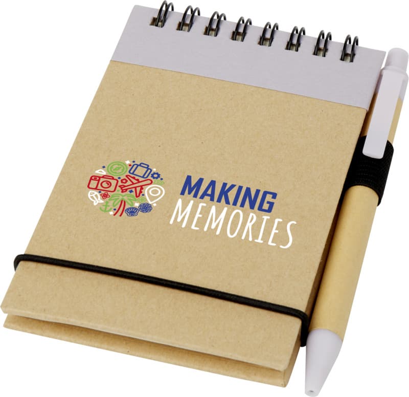 Zuse A7 recycled jotter notepad with pen 20