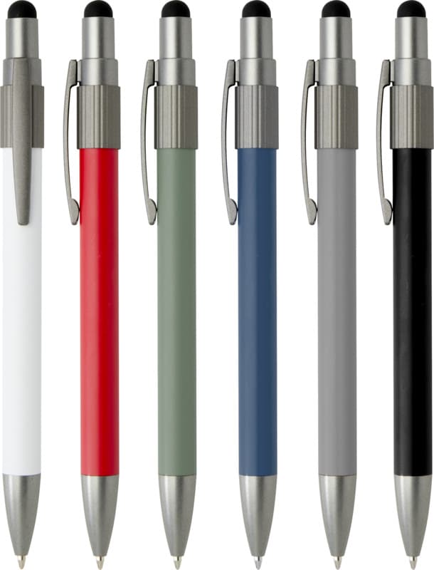 Rill RCS recycled ballpoint pen with stylus and fidget spinner (blue ink) 6