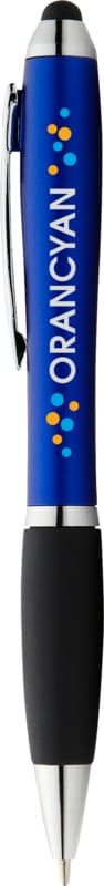 Nash coloured stylus ballpoint pen with black grip (blue ink) 9