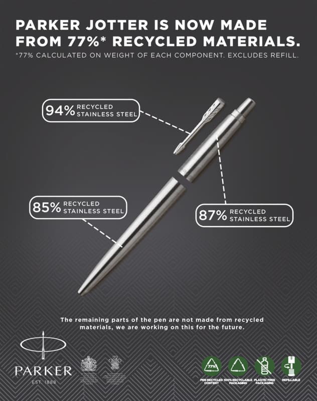 Parker Jotter SS ballpoint pen (blue ink) 5