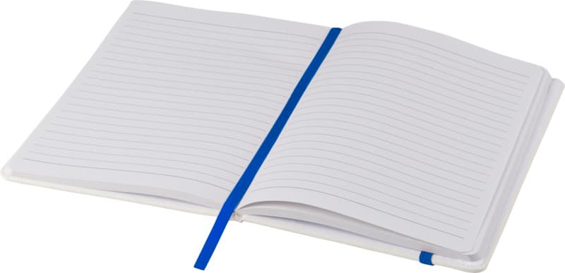 Spectrum A5 white notebook with coloured strap 9