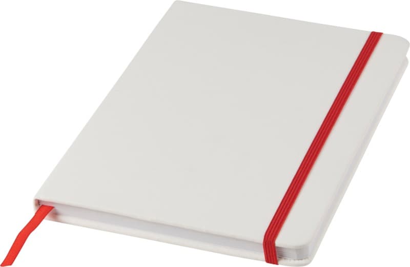 Spectrum A5 white notebook with coloured strap 11