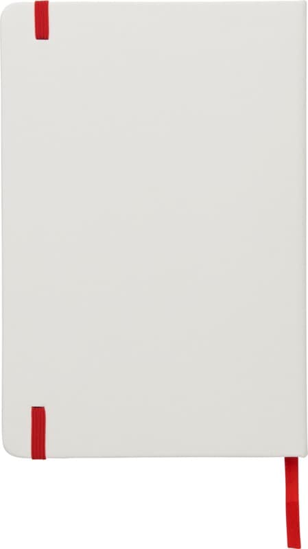 Spectrum A5 white notebook with coloured strap 13