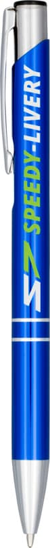 Moneta anodized aluminium click ballpoint pen (blue ink) 20