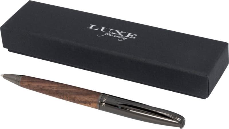 Loure wood barrel ballpoint pen (black ink) 7