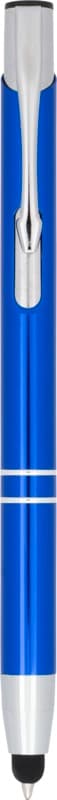 Moneta anodized aluminium click stylus ballpoint pen (blue ink) 6